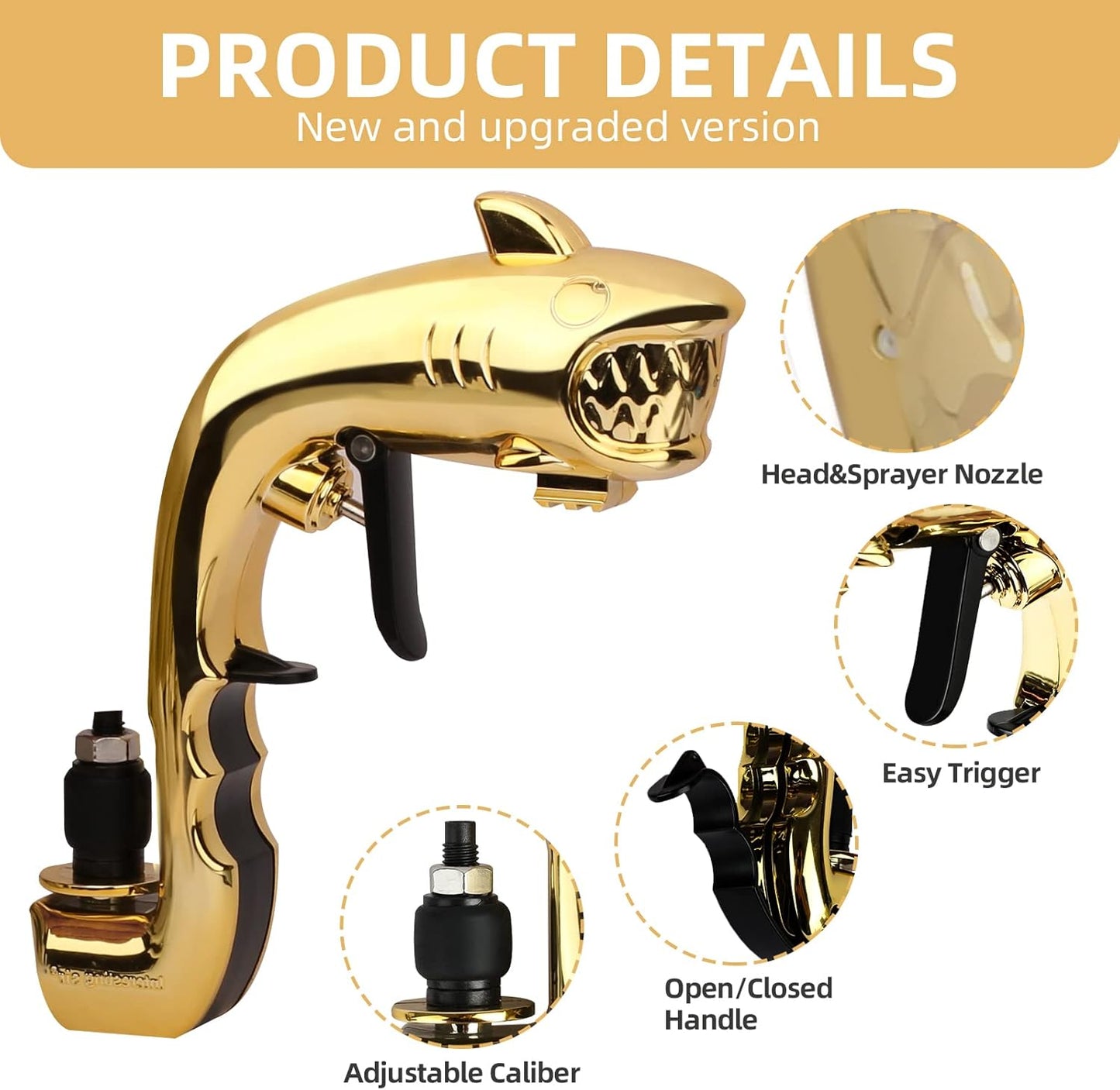 Champagne or Beer shooter, Beer Gun Shooter,Bubbly Blaster For Party/Birthday/Christmas/Hallowmas,Champagne Gun Shooter for Bubbly Water