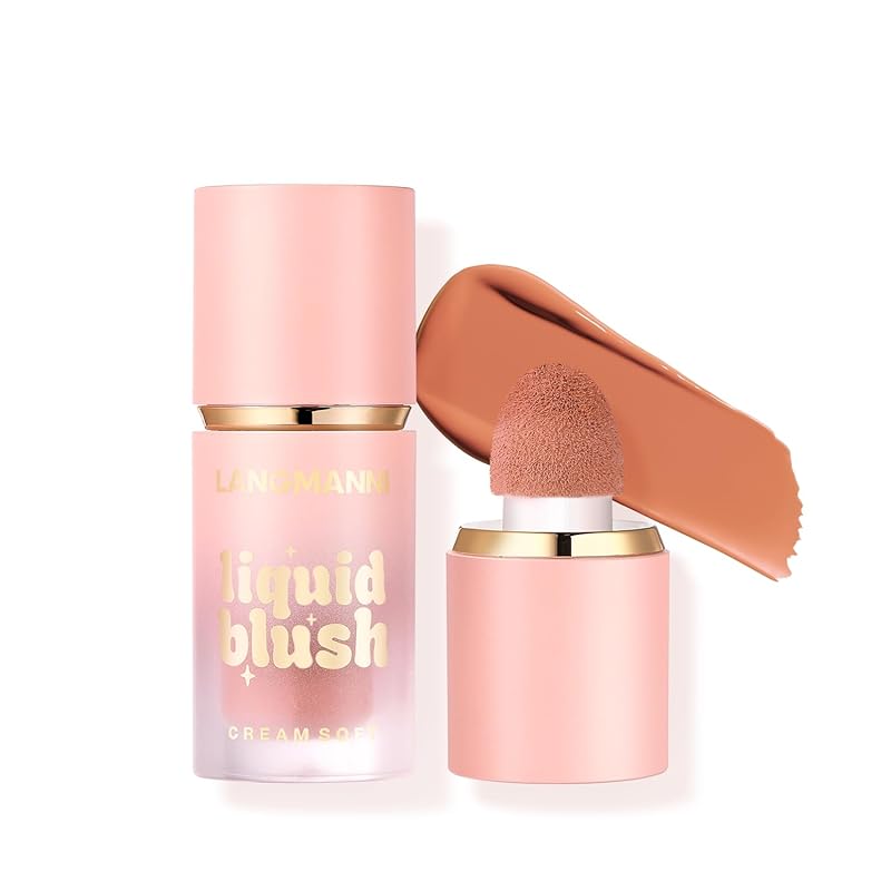 Jolilab Liquid Blush - High Pigment, Long - Lasting, Buildable Color for a Natural Glow（#1+2）