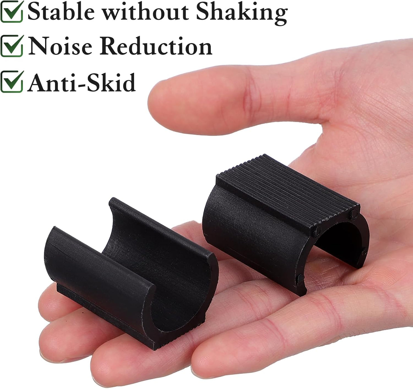 U Shaped Floor Glides: 25Pcs 25mm Plastic Chair Foot U Shaped Floor Glides Tubing Caps Cover Chair Foot Pads Furniture Foot Rectangle Shaped Non-Slip Chair Leg Tip Protectors