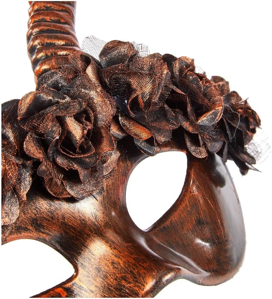 10134173 Eye Mask Mama Legba, Bronze, Standard Size
