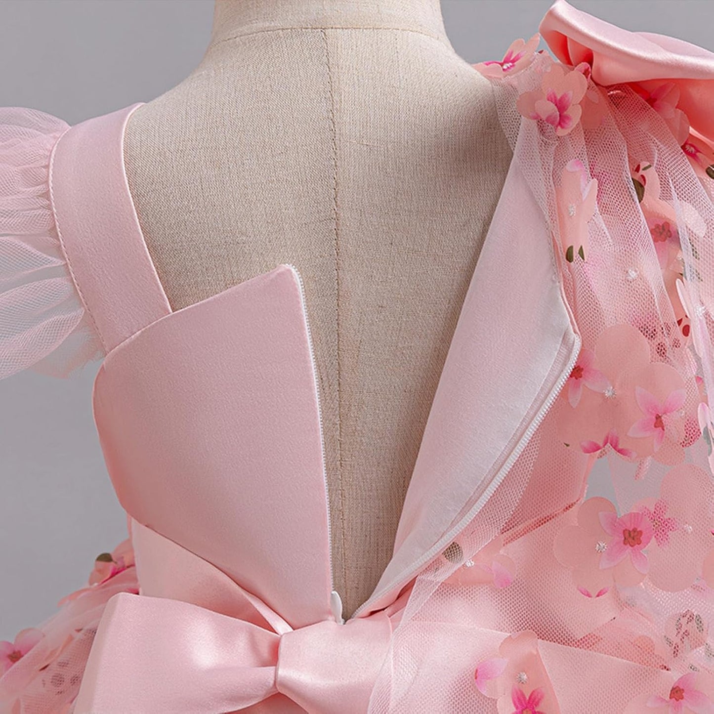 OBEEII Toddler Baby Girls Pageant Dress Sequins Heart Tulle Tutu Dress Flower Wedding Princess Birthday Party Prom Gown