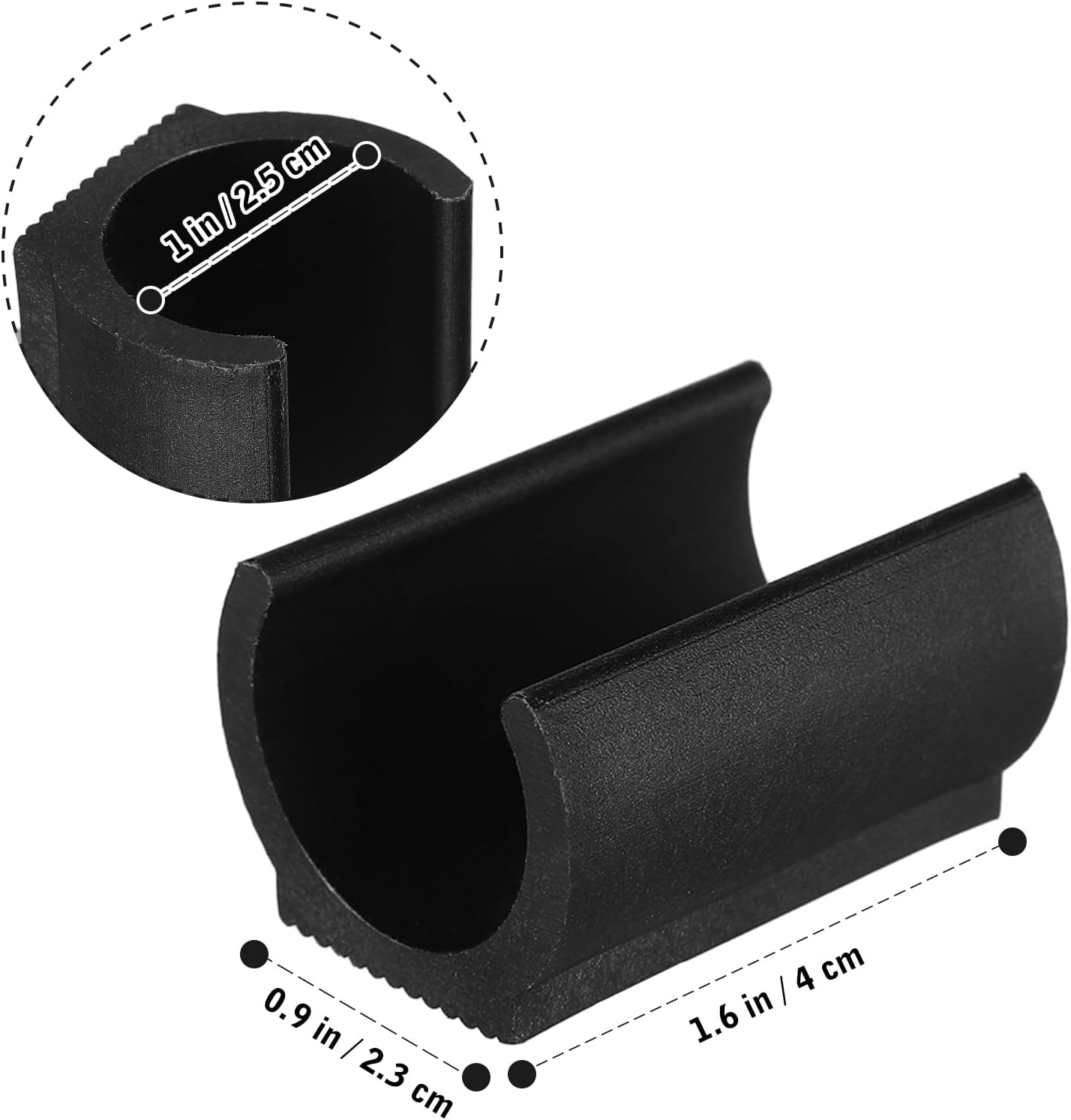 U Shaped Floor Glides: 25Pcs 25mm Plastic Chair Foot U Shaped Floor Glides Tubing Caps Cover Chair Foot Pads Furniture Foot Rectangle Shaped Non-Slip Chair Leg Tip Protectors
