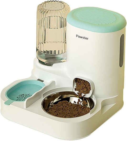Automatic feeder for cats No power required フード＆ウォーターIntegrated type Large Capacity3〜7Days タイマーNo Water Dispenser Feed Inれ＆Water InれIntegrated Multiple Head FeedingいSupport SlipりStopめ Easy cleaning Feeder for Cats