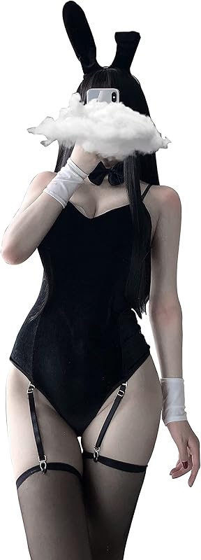 SINGUYUN Womens Sexy Bunny Costume Bunny Girl One Piece Bodysuit Anime Cosplay Rabbit Party Clothing