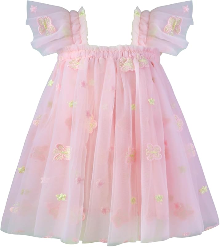 AGQT Baby Girls Tutu Dress Tulle Sundress Size 9M-5T