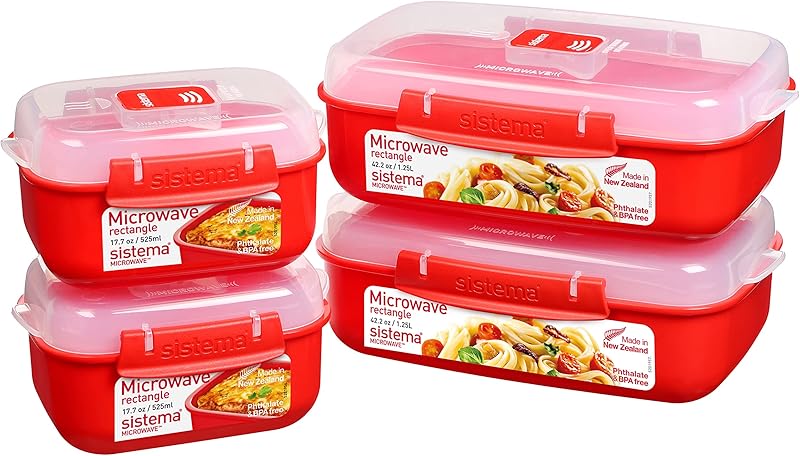 Sistema Microwave Steamer for Cooking Food and Vegetables with Steam Release Vent