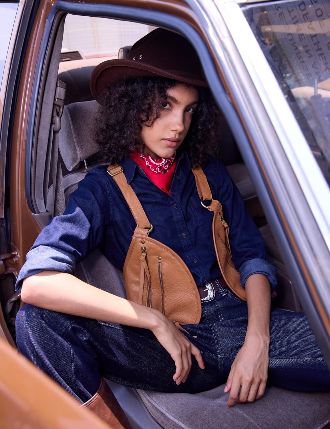 Harness for Women Genuine Leather with Pocket Steampunk Vest