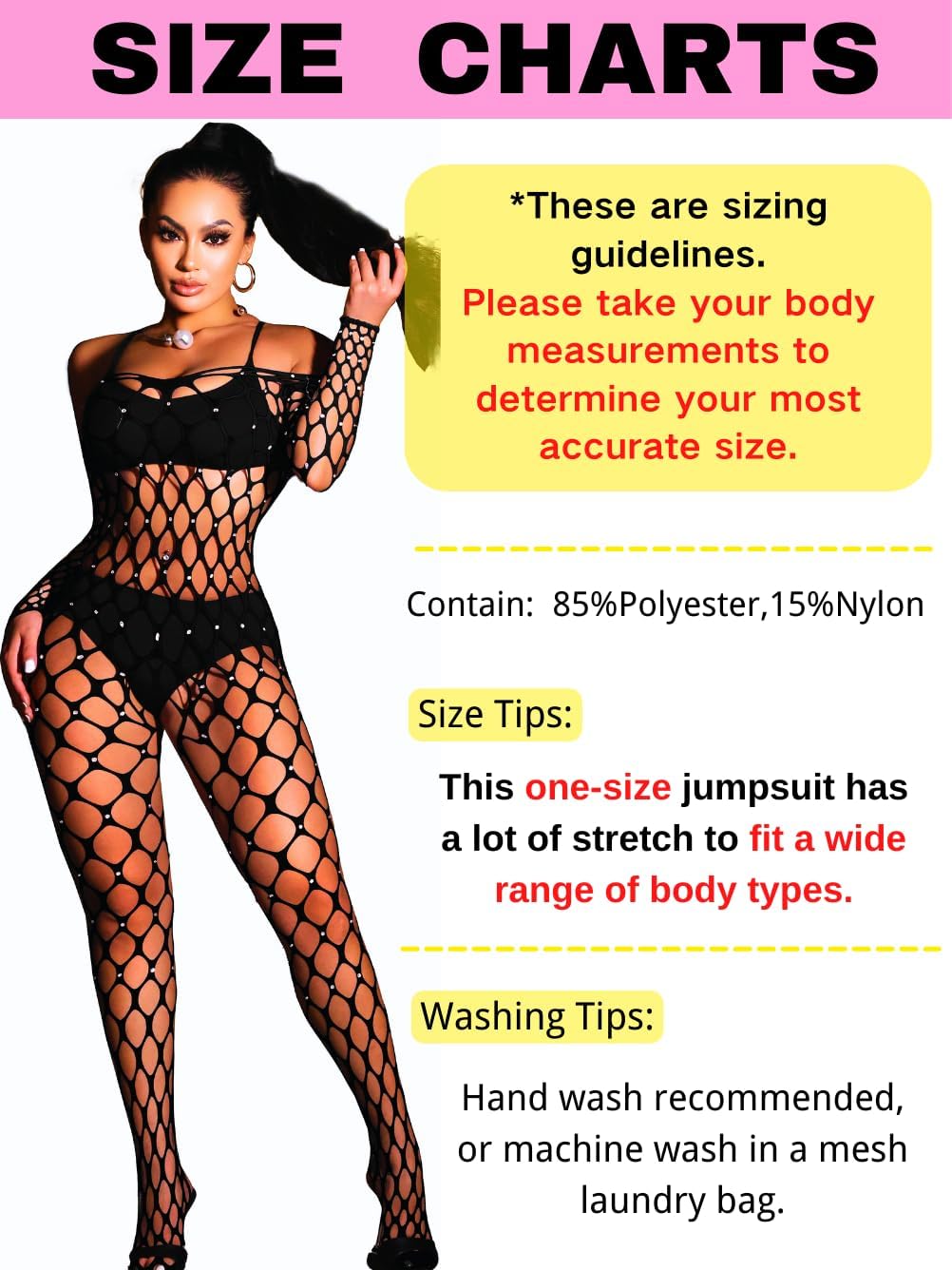 Fishnet Jumpsuit Fits All Size, Rave Outfits Sparkly Rhinestone, Sexy Exotic Dancewear For Women Plus Size