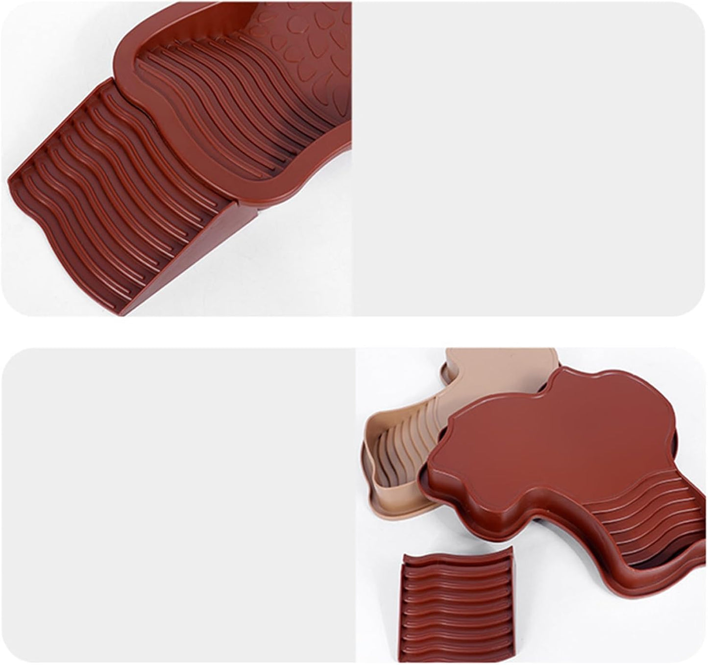 Piscine Tortue Terrestre Mangeoire, Plat d'eau Bassin pour Tortue de Piscine avec Rampe, Bol d'eau pour Reptiles avec Échelle, Bassin de Douche pour Terrasse (A)