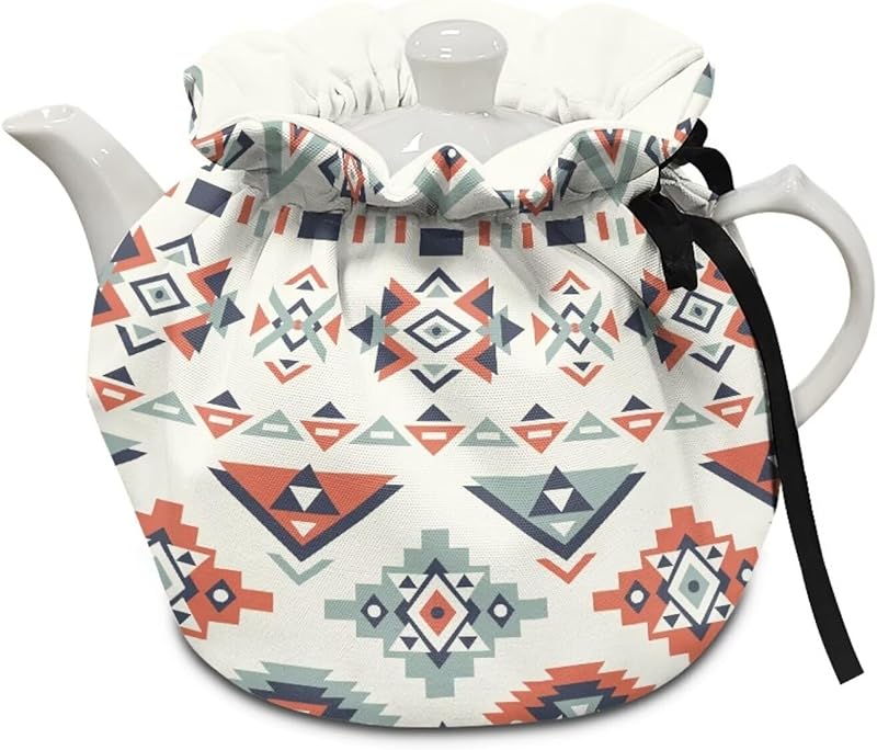 Teapot Thermal Cover Bohemian Mandala Print Tea Cozy for Tea Pot Insulated Suitable for Protecting Kettle Coffee Pot Breakfast Insulated Kitchen Coffee Table Decorative Accessories