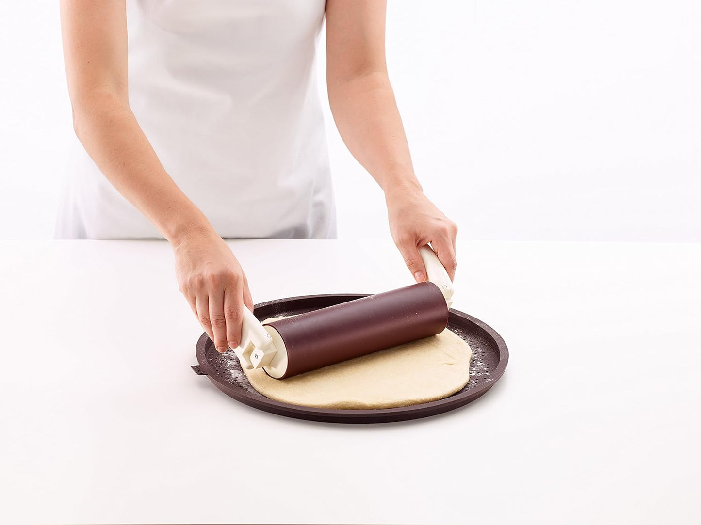 Lekue Perforated Pizza Mat, 14", Brown