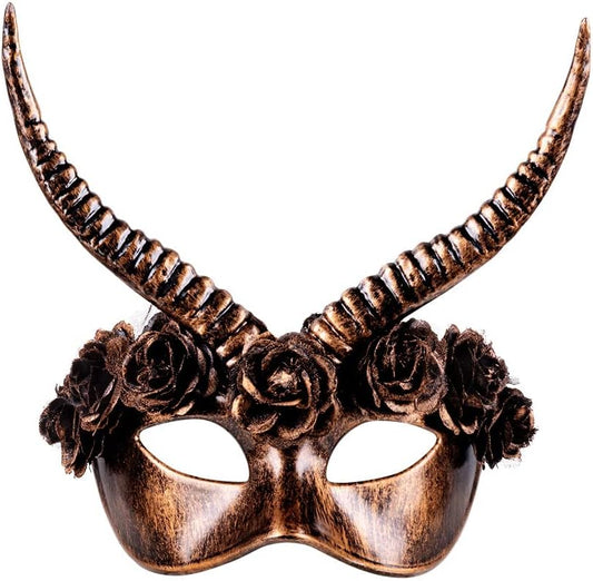 10134173 Eye Mask Mama Legba, Bronze, Standard Size