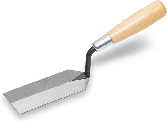 MARSHALLTOWN Margin Trowel, 5 x 2 Inch, Spread Mortar and Tile Adhesive, Durable High Carbon Steel, Wood Handle, Tile Trowel, Made in the USA, 52