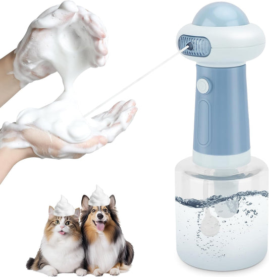 【2025New Arrival】Dog シャンプー BubbleてDevice ペットUse IPX7Waterproof ソープディスペンサー 【IPX7Waterproof Automatic foaming】Type-C Rechargeable Dog/Cat friendly Low Noise Design [400ml Large Capacity+ScaleりPayき シャンプーCan be saved] おBath/バスSupplies Low noise level efficien