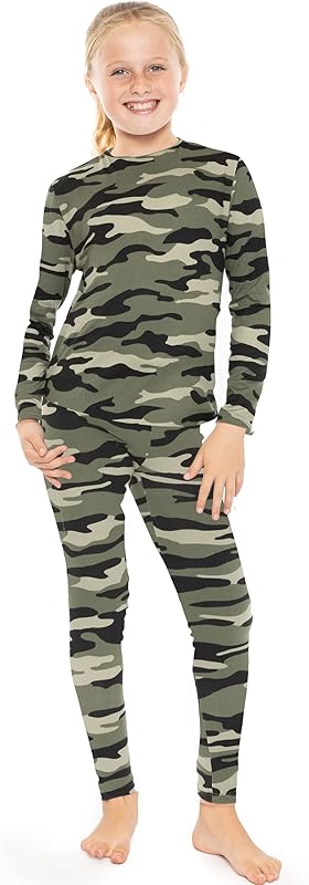 STRETCH IS COMFORT Oh So Soft Youth Girls Long Sleeve Crew and Leggings Set, Includes Top and Bottom