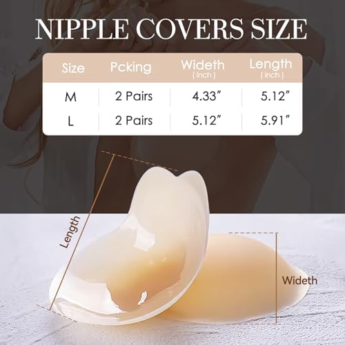 Sticky Bra – Push Up Adhesive Backless Strapless Bra for Women Reusable Silicone Nipple Covers