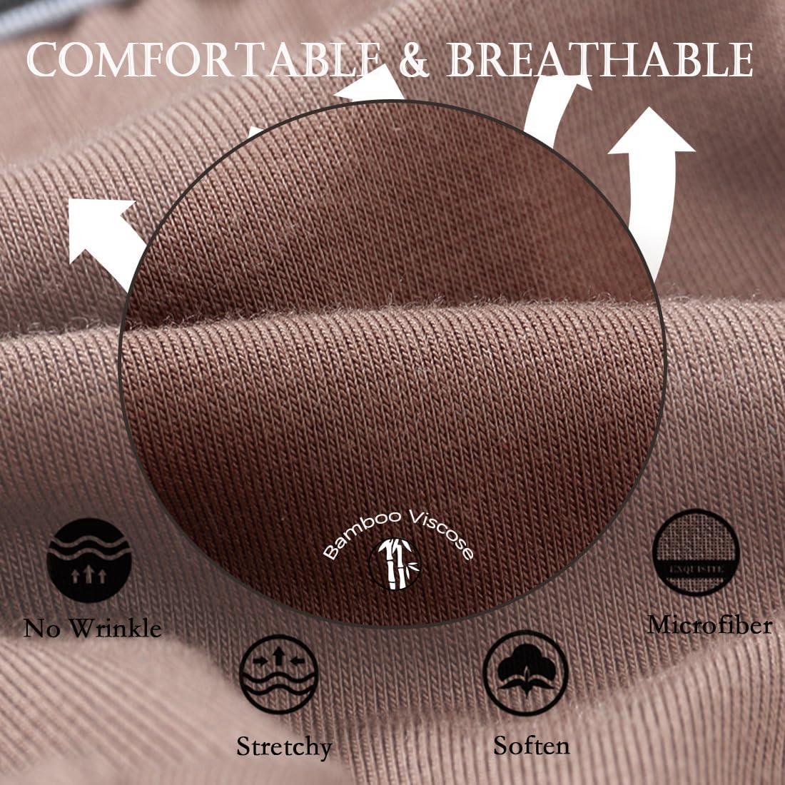 JINSHI Men's Bamboo Viscose Thong Sexy T-back Mens Underwear Low Rise Stretch Tagless Underwear Multi M L XL XXL