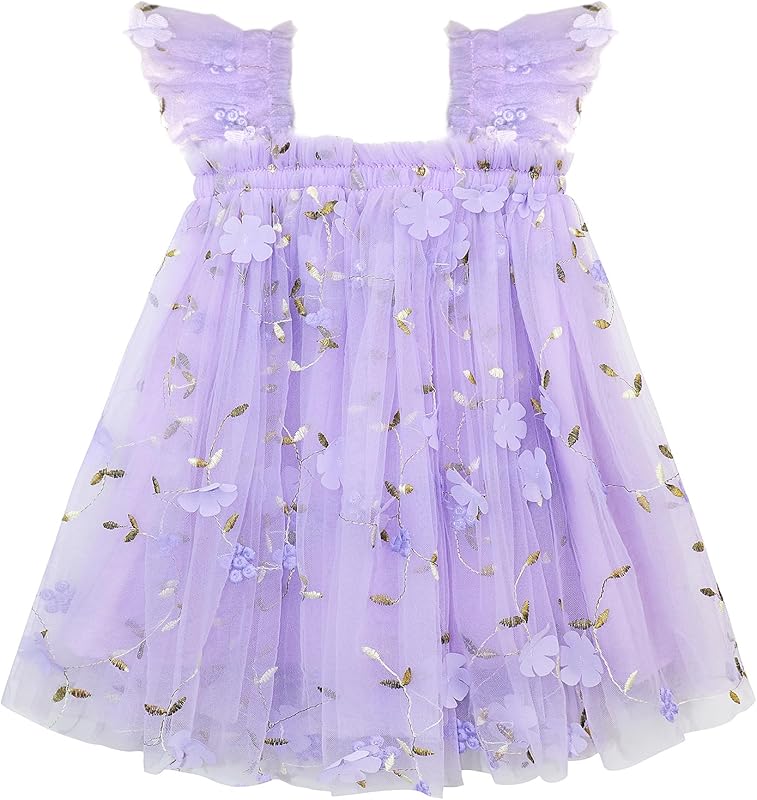 AGQT Baby Girls Tutu Dress Tulle Sundress Size 9M-5T