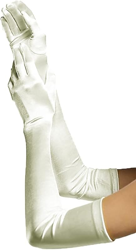 23" Extra Long Super Stretch Over the Elbow Party Bridal Dance Sexy Satin Gloves A-Grade Quality 16BL 58cm