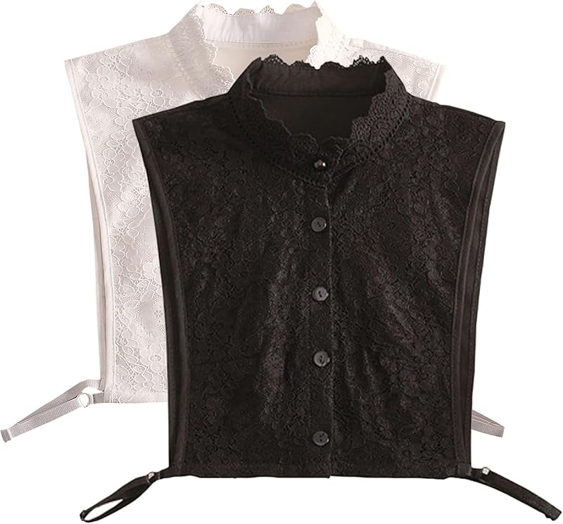 Fake Collar, Women Detachable Dickey Collar False Collar for Dresses Blouse Sweater