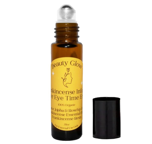 Age Eraser Rollerball Organic Castor, Rosehip & Jojoba Oils Frankincense Essential Oil & Resin Infused Anti-Aging Miracle Moisturizer Roller Ball Skincare Hydrates Skin Under Eyes for Face