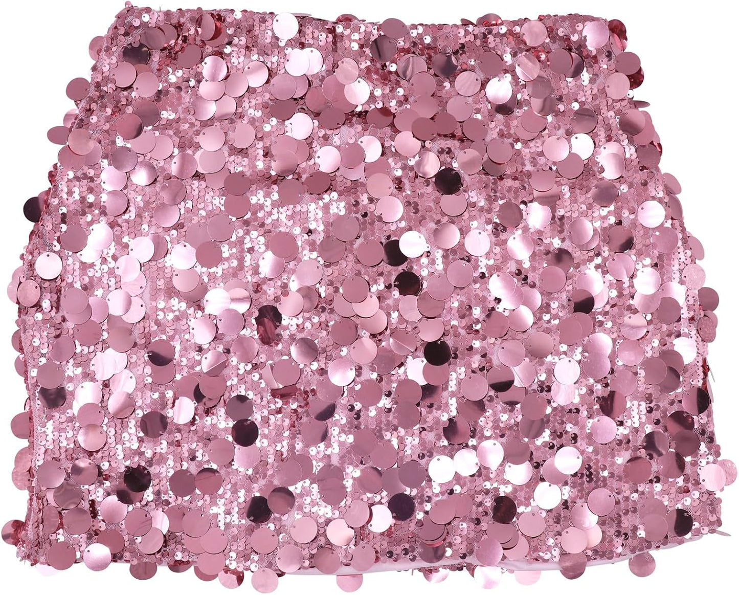 ANKOMINA Women's Sexy Shiny Sequin Mini Skirt Glitter Low Waist Pencil Skirts Bodycon Dance Party Club Short Skirt