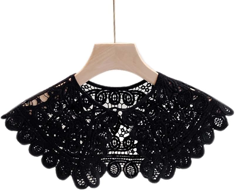 Hollow Crochet Flowers Detachable Collar Shawl Fake Collar False Collar
