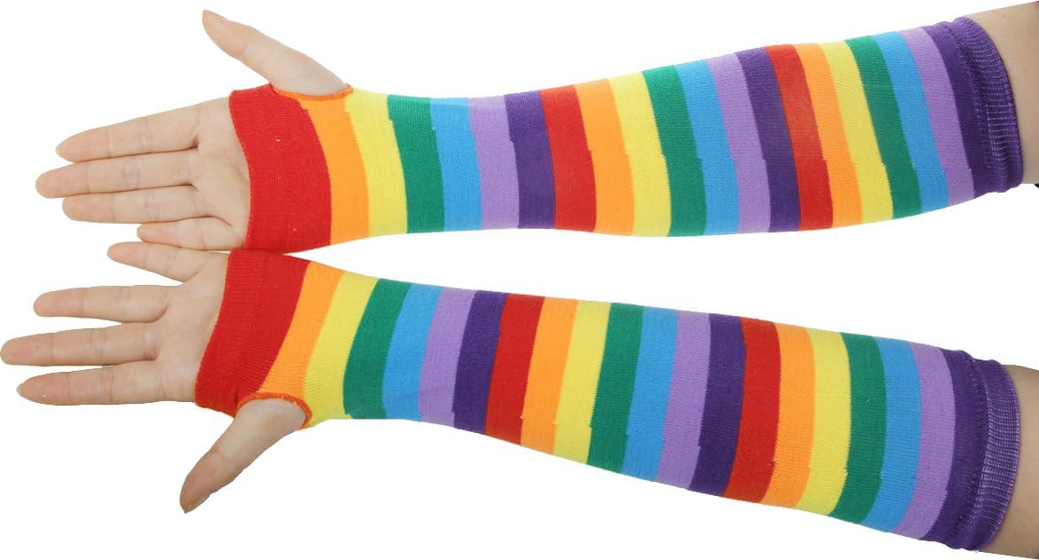 Bienvenu Punk Gothic Rock Long Arm Warmer Fingerless Gloves