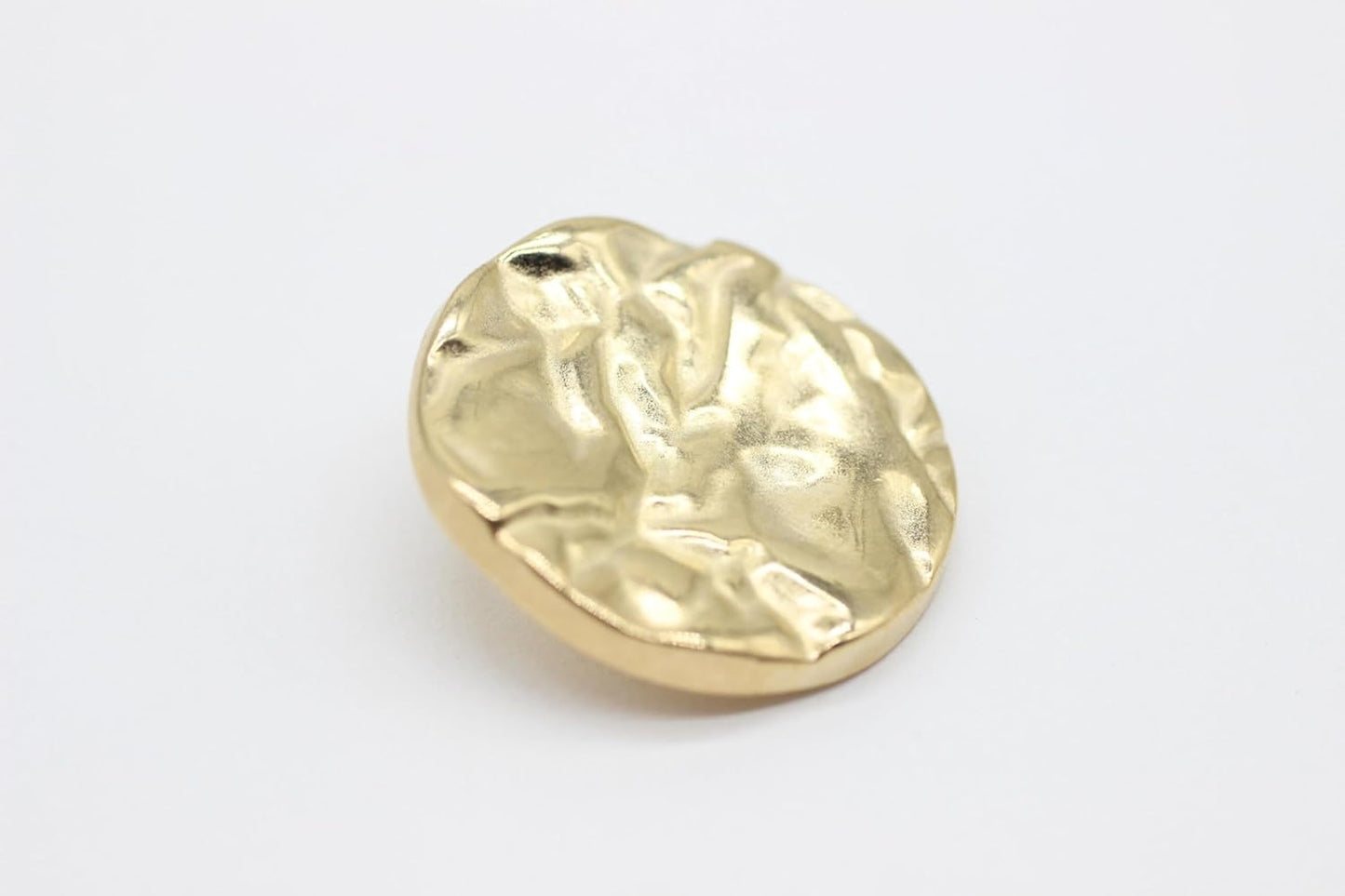 Wrinkle Gold Metal Shank Buttons - 12 Pcs - 4 Size Options - Luxury Wrinkle Round Wave Metal Shank Buttons for Men Women Blazer Coat Uniform Shirt Suit and Jacket Sewing Craft DIY G4230…