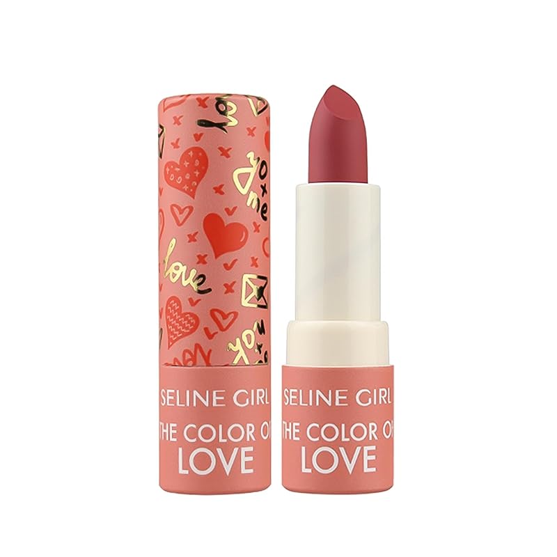 Love Lipstick Makeup, Lip Stain for Women Girls, Vivid Colors Long Lasting Lipsticks, Lip Balm Waterproof, Lipgloss for Girls, Lip Tint Misty Mud Texture #rose pink