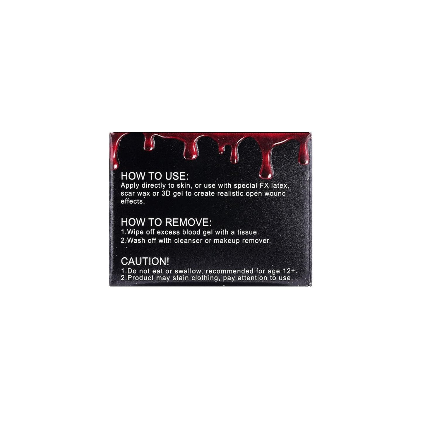 Fake Blood Fake Coagulated Scab Blood Gel (1.06Oz) Halloween Makeup Stage SFX Special Effects Makeup Kit with Stipple Sponge