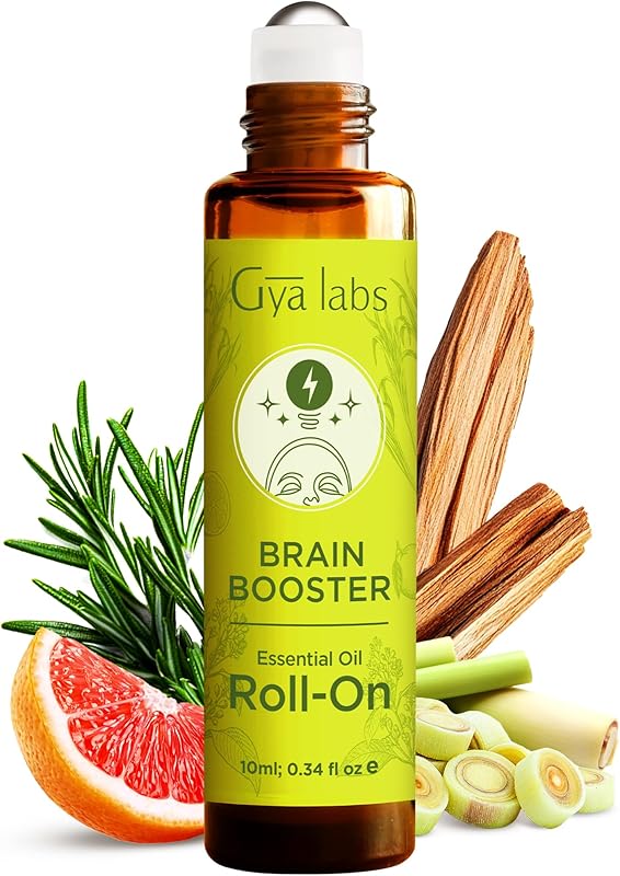 Gya Labs Peace Essential Oil Roll on - 100% Pure Natural Calming Oil for Fatigue, Blend with Patchouli, Frankincense, Aromatherapy Relaxation Gifts for Women and Men, Travel Size (0.34 Fl Oz)