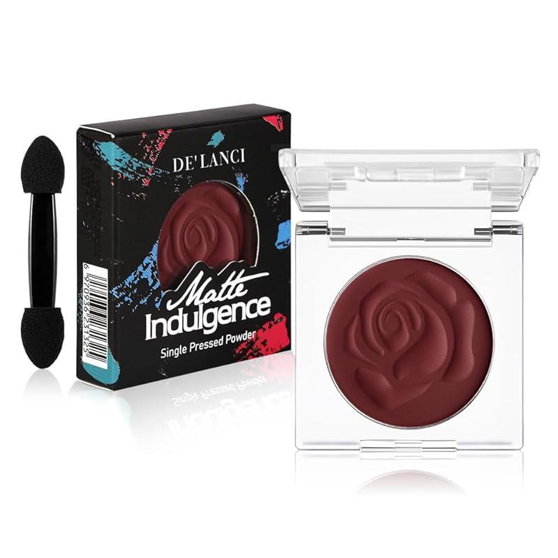 Single Shimmer Cream Eyeshadow, Rose Metallic Highly Pigmented Monochrome Eye shadow Palette, Blendable Sparkly Eye Glitter Waterproof Natural Mini EyeMakeup Brightener Highlighter for 24 hours makeup