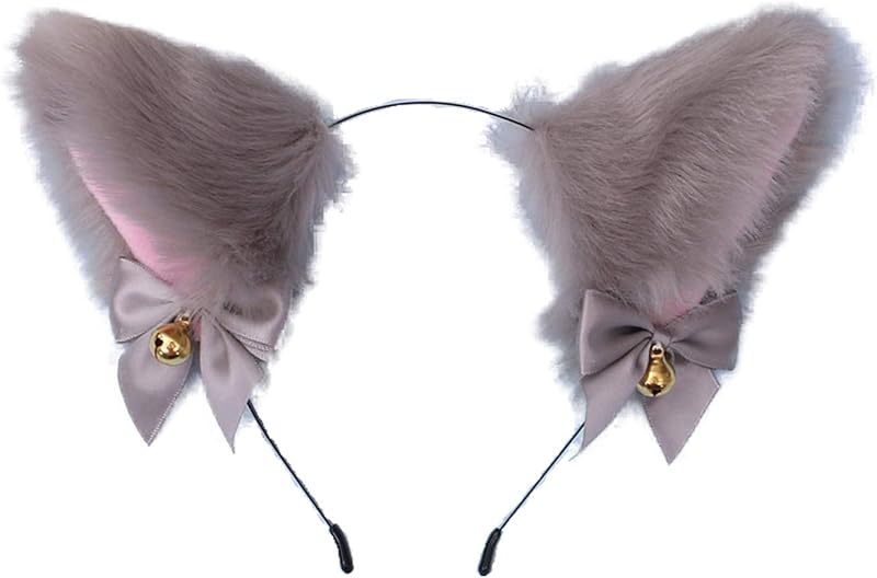 Faylay Cosplay Girl Plush Furry Cat Ears Headwear Accessory for Cam Girl Party