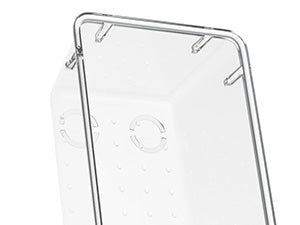 WOWBOX 6 Pack Clear Drawer Organizer Set, Acrylic Drawer Storage Trays, Storage Bins for Makeup, Cosmetics, Jewelries, Utensils, Gadgets, Office