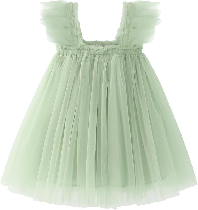 AGQT Baby Girls Tutu Dress Tulle Sundress Size 9M-5T