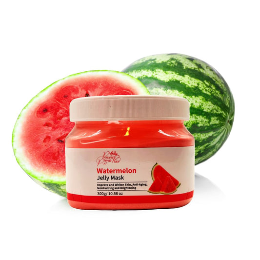 Princess Pippa's Place Watermelon Jelly Mask Powder - Jelly Face Mask Peel Off- Hydrating, Moisturizing, Anti-Aging Jelly Mask for Face Glowing and Radiant Skin- 300G/10.58 Oz, Red