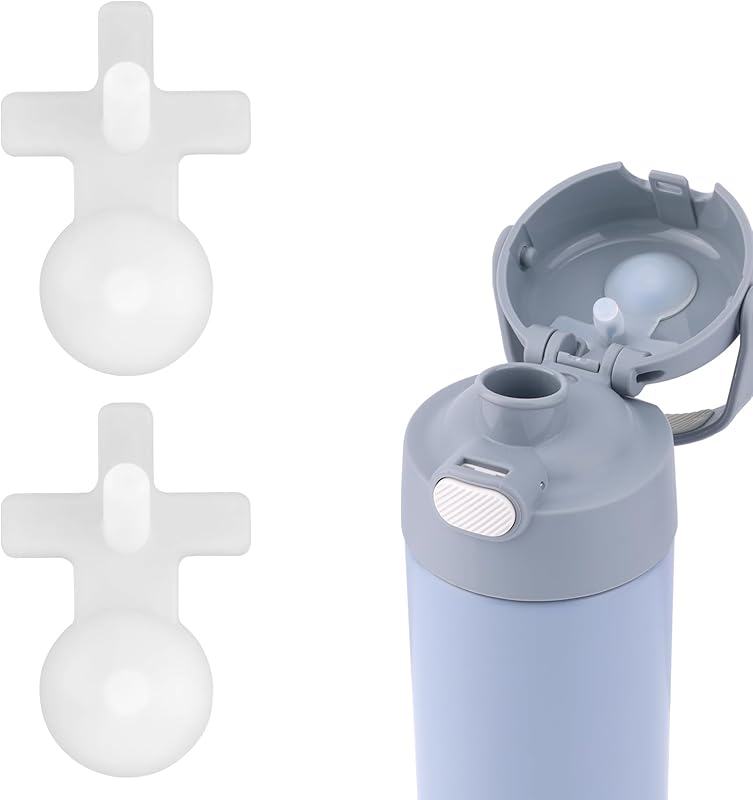 4pcs Replacement Leak Stopper for Thermos Funtainer 16 Oz Stainless Steel Vacuum Insulated Bottle, Spill Stopper Water Bottle Lid Seal Plug Replacement Parts Accessories for Thermos Funtainer
