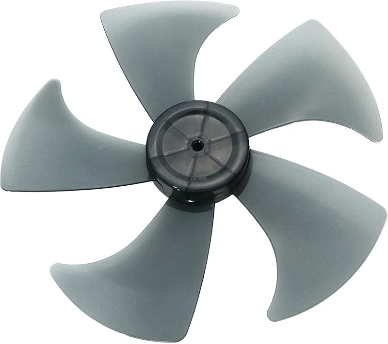 Plastic Fan Blade Replacement for Standing Pedestal Fan Table Fanner General Accessories with Nut Cover Type B 14 Inch