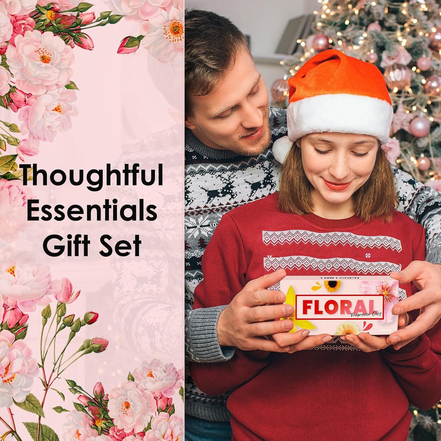 Floral Essential Oils, INWICOPH Flower Fragrance Oil for Candle Making - Rose, Jasmine, Neroli, Gardenia, Lilac, Plumeria and More, Aromatherapy Oils for Diffusers for Home