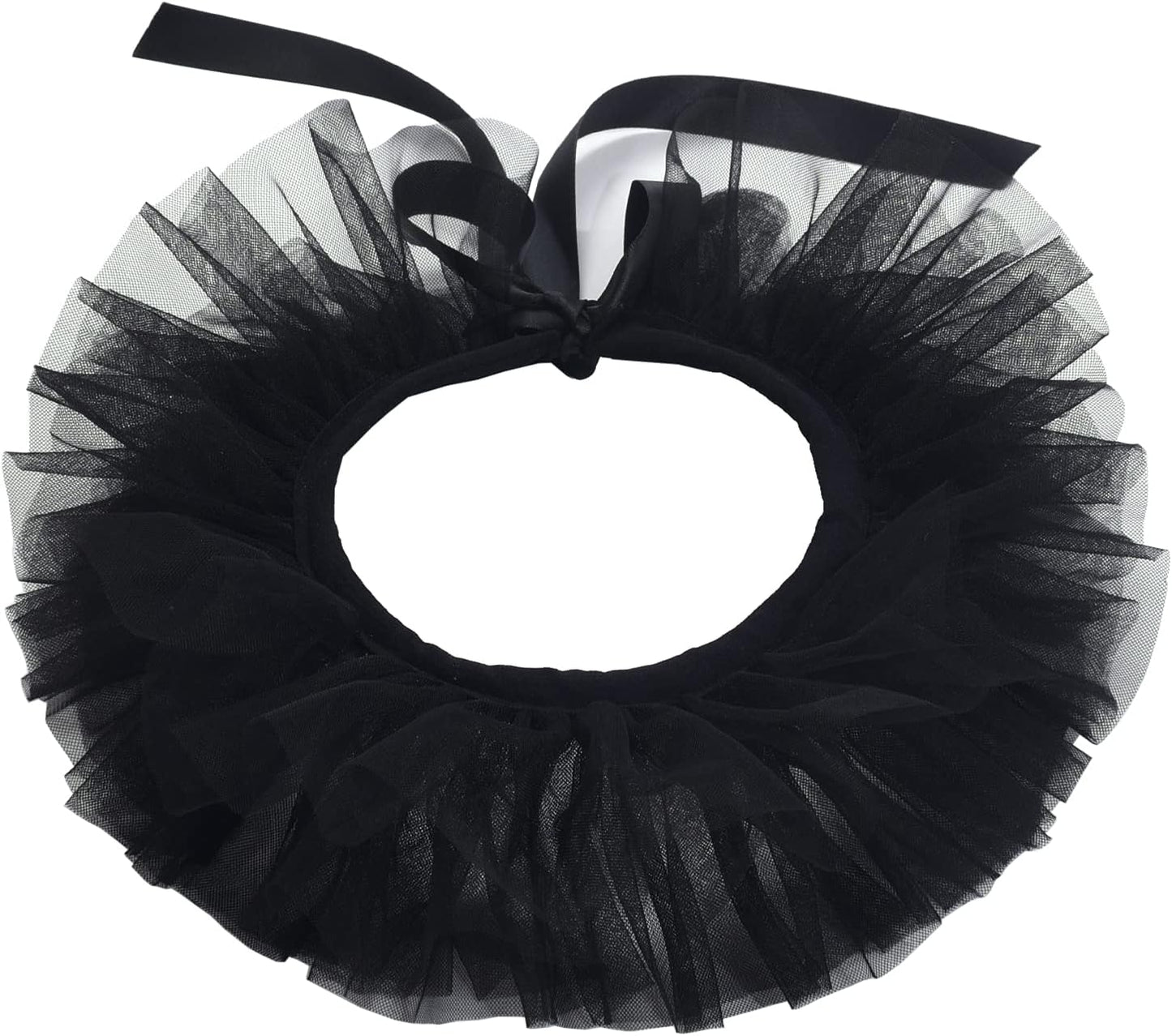 Vintage Renaissance Ruffled Tulle Detachable Collar Theater Cosplay Costume Collar Unisex