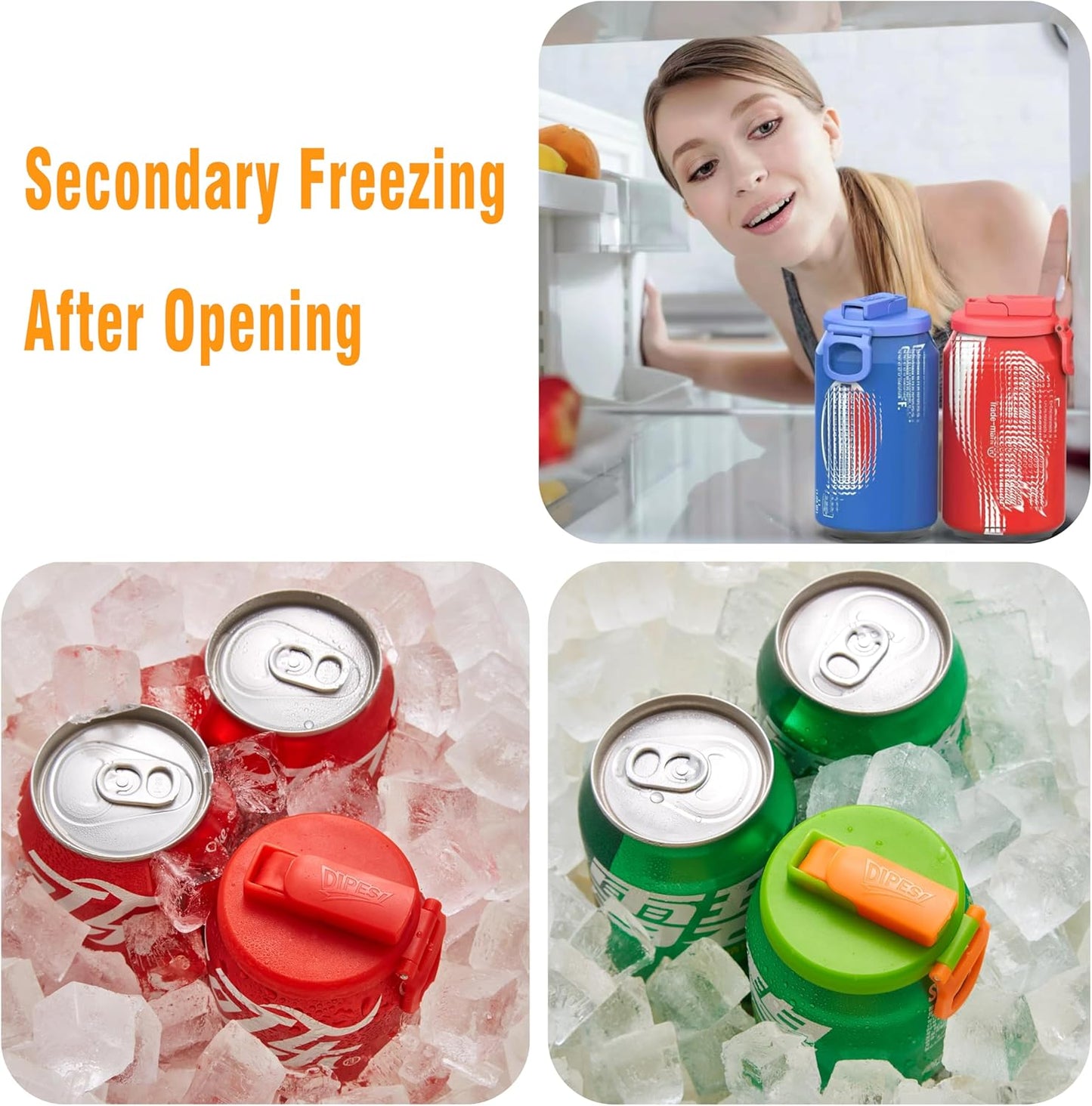 6 pack 6 color Soda Can Lids with Straws, Reusable Silicone Straws Soda Can Covers, BPA-Free,Airtight Seal, Easy to Use, Prevents Spills, Fits Standard Cans. (Colour mixture)