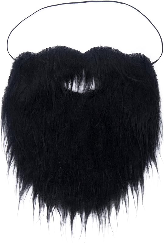 Fake Mustache for Men Fake Beard with Elastic Band for Adult Costume Facial Hair for Cosplay Party