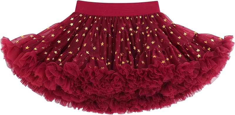 Petticoat Skirt for Girls Tutu Skirt Princess Fluffy Soft Tulle Ballet Birthday Party Pettiskirt Half Slips Dance Underskirt
