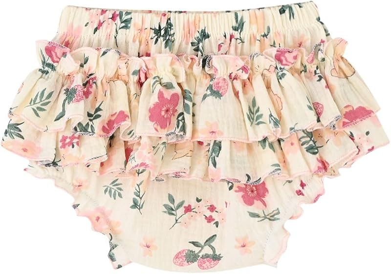 Enfants Chéris Baby Ruffle Bloomers 100% Cotton Muslin Diaper Covers for Girls 6 Months - 3 Years