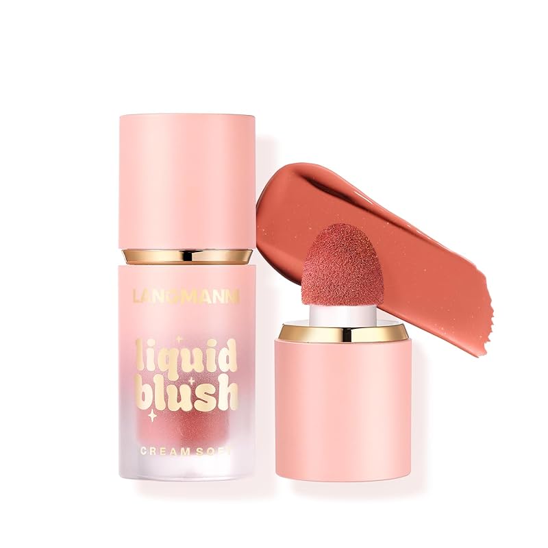 Jolilab Liquid Blush - High Pigment, Long - Lasting, Buildable Color for a Natural Glow（#1+2）