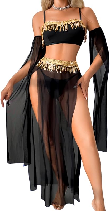 Exotic Wear Dancer Outfits,High Slit Skirt Sexy Lingerie For Women,Belly Dance Costume Cosplay Festival