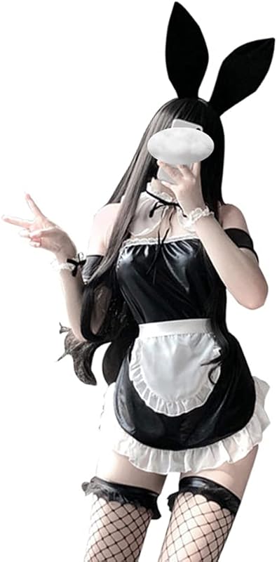 SINGUYUN Womens Sexy Bunny Costume Bunny Girl One Piece Bodysuit Anime Cosplay Rabbit Party Clothing