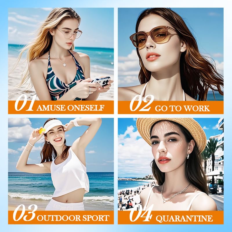 Travel-Size Sunscreen Set - 40ml Face SPF 50+ & 60ml Body Lotion, TSA-Approved, Reef-Safe, Broad Spectrum UVA/UVB Protection, Non-Greasy with Vitamin E & Aloe Vera