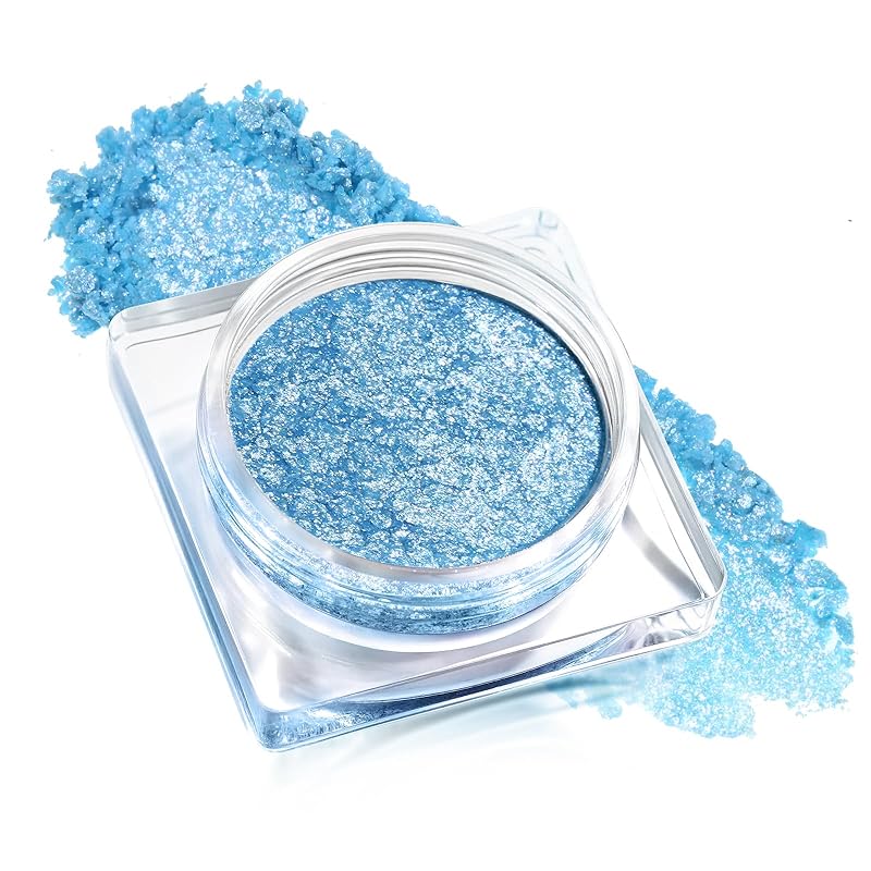 Single Shimmer Cream Eyeshadow, Rose Metallic Highly Pigmented Monochrome Eye shadow Palette, Blendable Sparkly Eye Glitter Waterproof Natural Mini EyeMakeup Brightener Highlighter for 24 hours makeup
